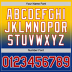 Custom Yellow Red-Royal Fade Fashion Performance T-Shirt