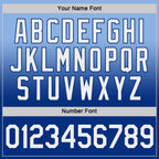 Custom Light Blue White-Royal Fade Fashion Performance T-Shirt