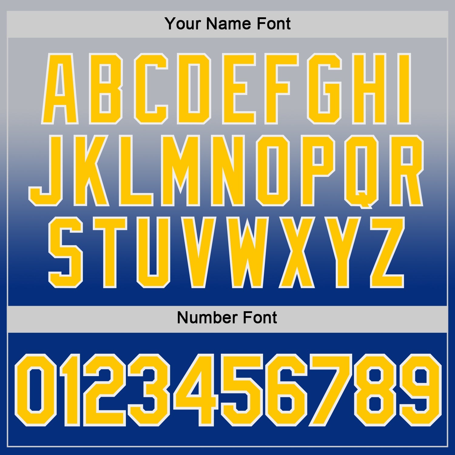 Custom Gray Yellow-Royal Fade Fashion Performance T-Shirt