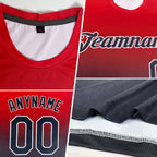 Custom Light Blue Royal-Pink Fade Fashion Performance T-Shirt