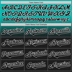 Custom Aqua Black-White Authentic Fade Fashion Baseball Jersey