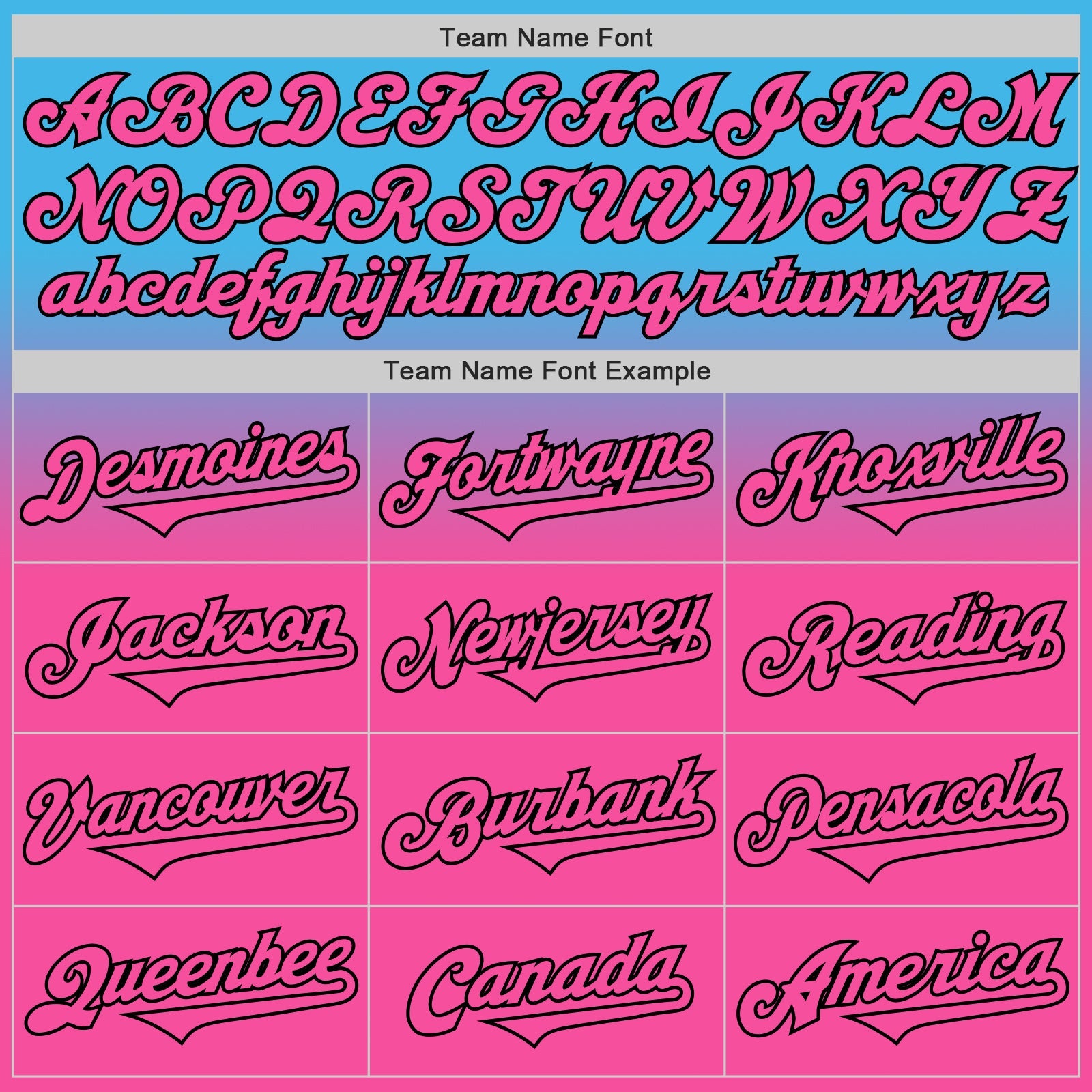 Custom Sky Blue Pink-Black Authentic Fade Fashion Baseball Jersey