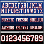 Custom Royal White Black-Red Authentic Fade Fashion Football Jersey