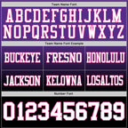 Custom Purple White Black-Pink Authentic Fade Fashion Football Jersey