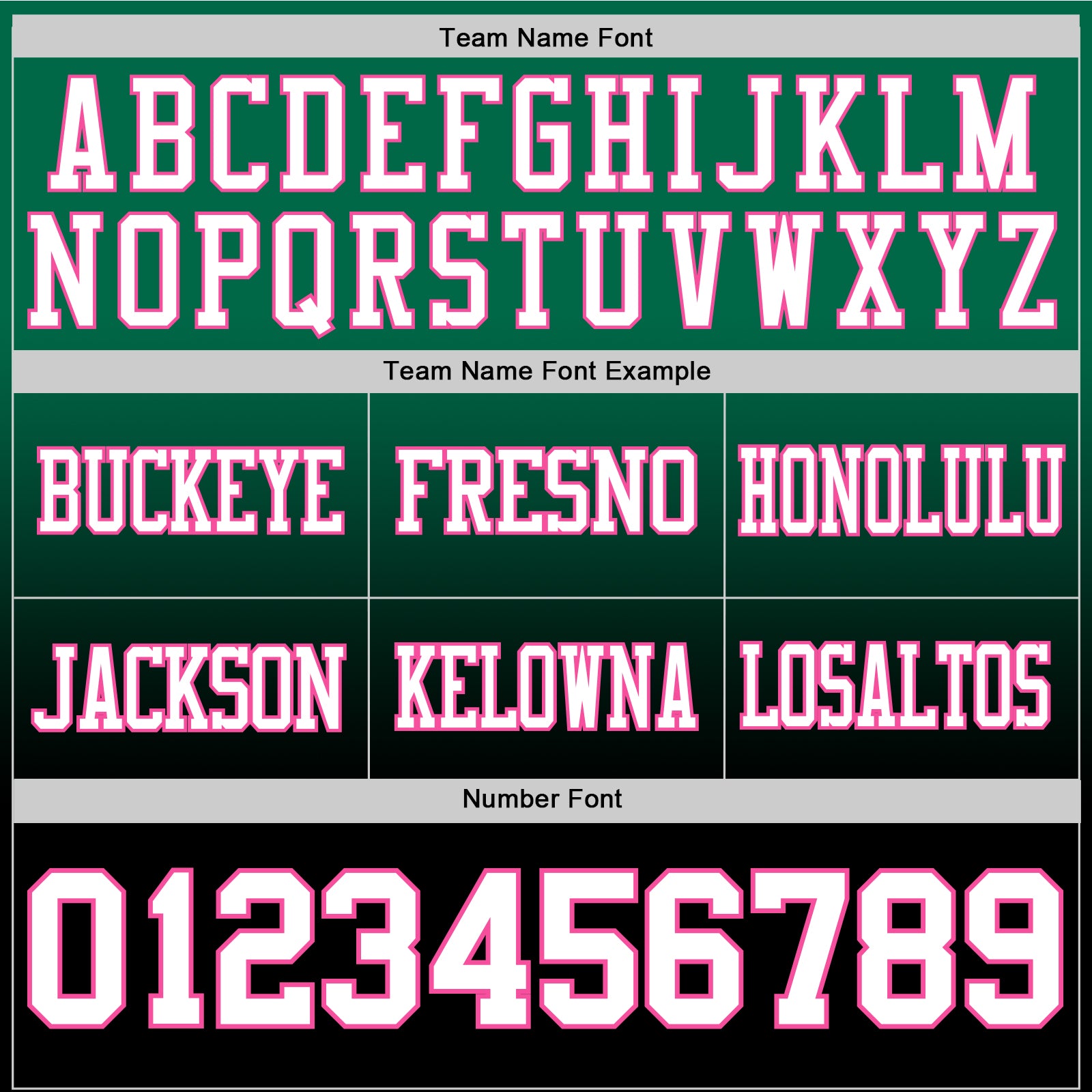 Custom Kelly Green White Black-Pink Authentic Fade Fashion Football Jersey