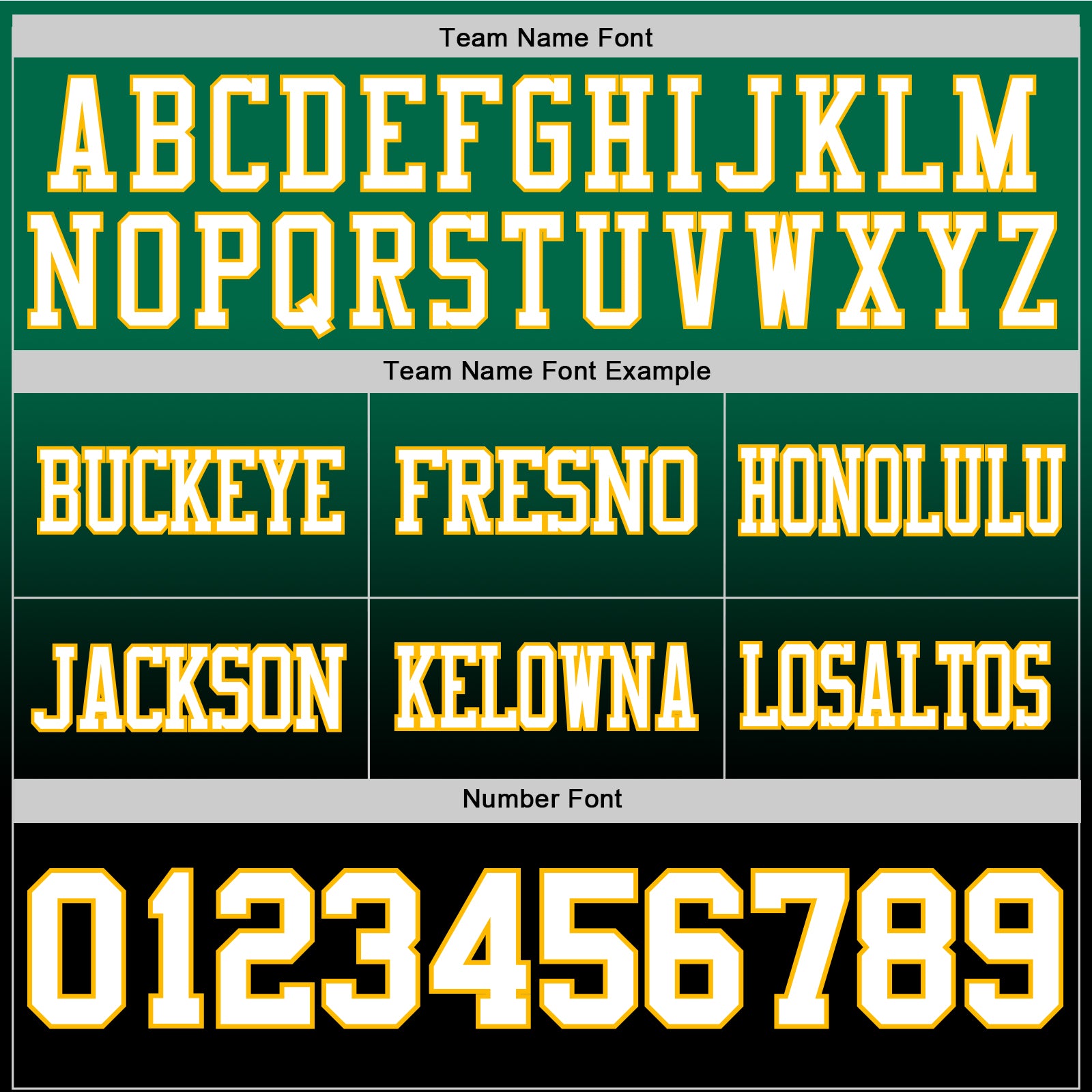 Custom Kelly Green White Black-Gold Authentic Fade Fashion Football Jersey