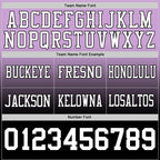 Custom Light Purple White-Black Authentic Fade Fashion Football Jersey