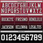 Custom Cardinal White-Black Authentic Fade Fashion Football Jersey