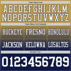 Custom Old Gold White-Navy Authentic Fade Fashion Football Jersey