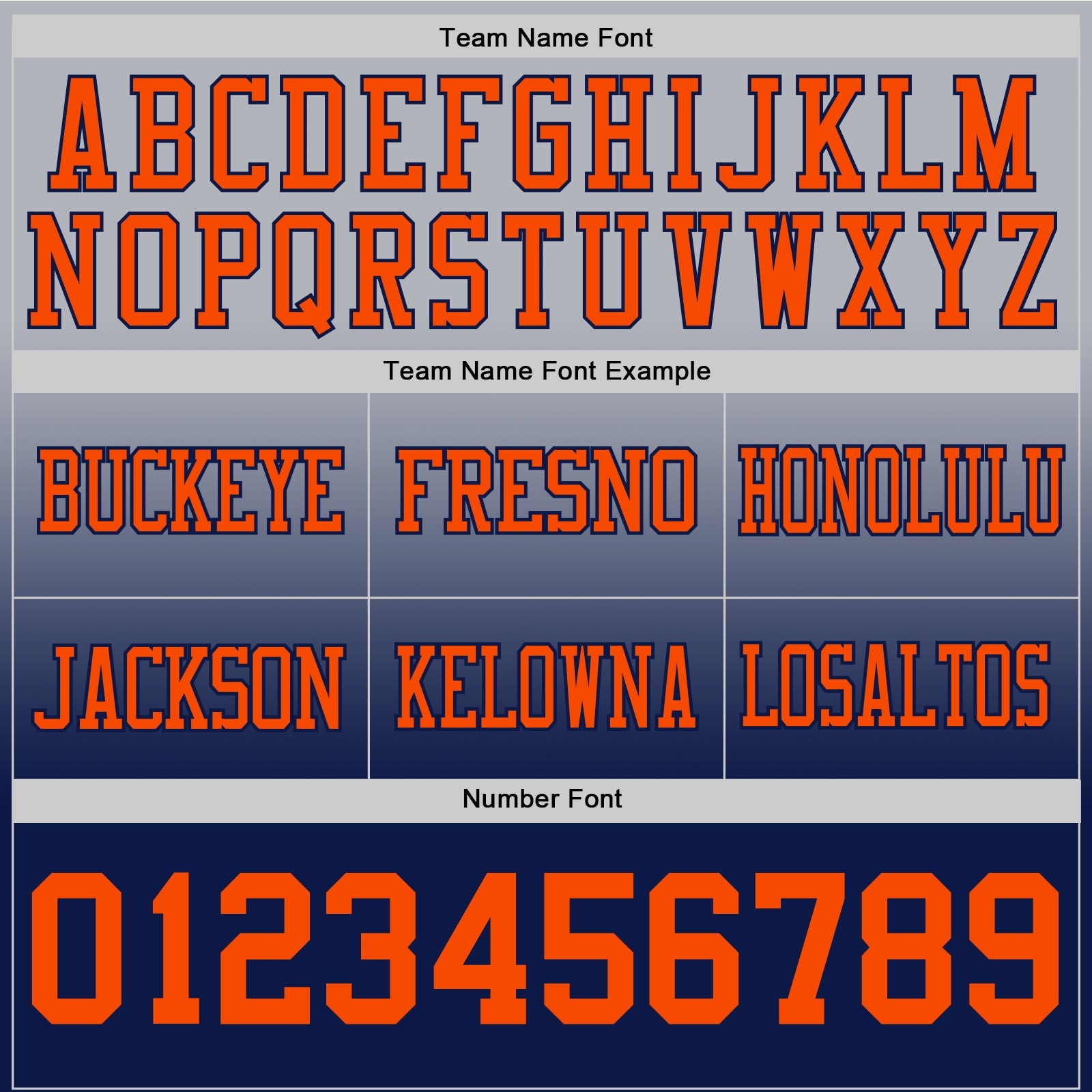 Custom Gray Orange-Navy Authentic Fade Fashion Football Jersey