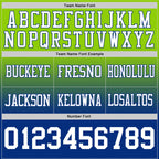 Custom Neon Green White-Royal Authentic Fade Fashion Football Jersey