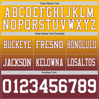 Custom Gold White-Burgundy Authentic Fade Fashion Football Jersey