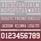 Custom Gray White-Burgundy Authentic Fade Fashion Football Jersey