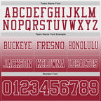 Custom White Cardinal Authentic Fade Fashion Football Jersey