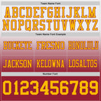 Custom White Gold-Cardinal Authentic Fade Fashion Football Jersey