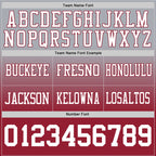 Custom Gray White-Cardinal Authentic Fade Fashion Football Jersey