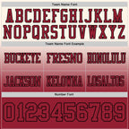 Custom Cream Cardinal-Black Authentic Fade Fashion Football Jersey