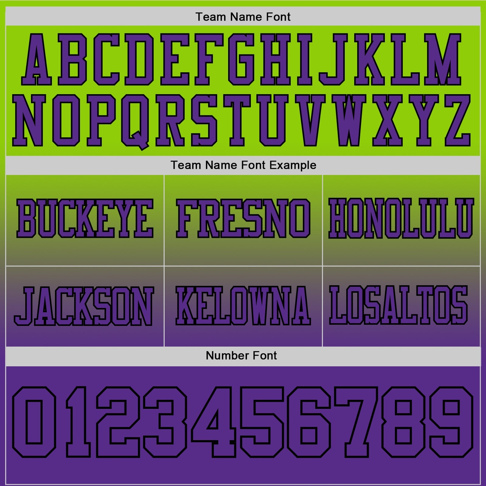 Custom Neon Green Purple-Black Authentic Fade Fashion Football Jersey