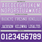 Custom Light Purple White-Purple Authentic Fade Fashion Football Jersey