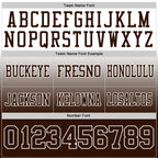 Custom White Brown Authentic Fade Fashion Football Jersey