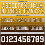 Custom Gold White-Brown Authentic Fade Fashion Football Jersey