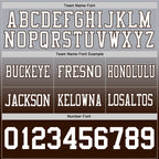 Custom Gray White-Brown Authentic Fade Fashion Football Jersey