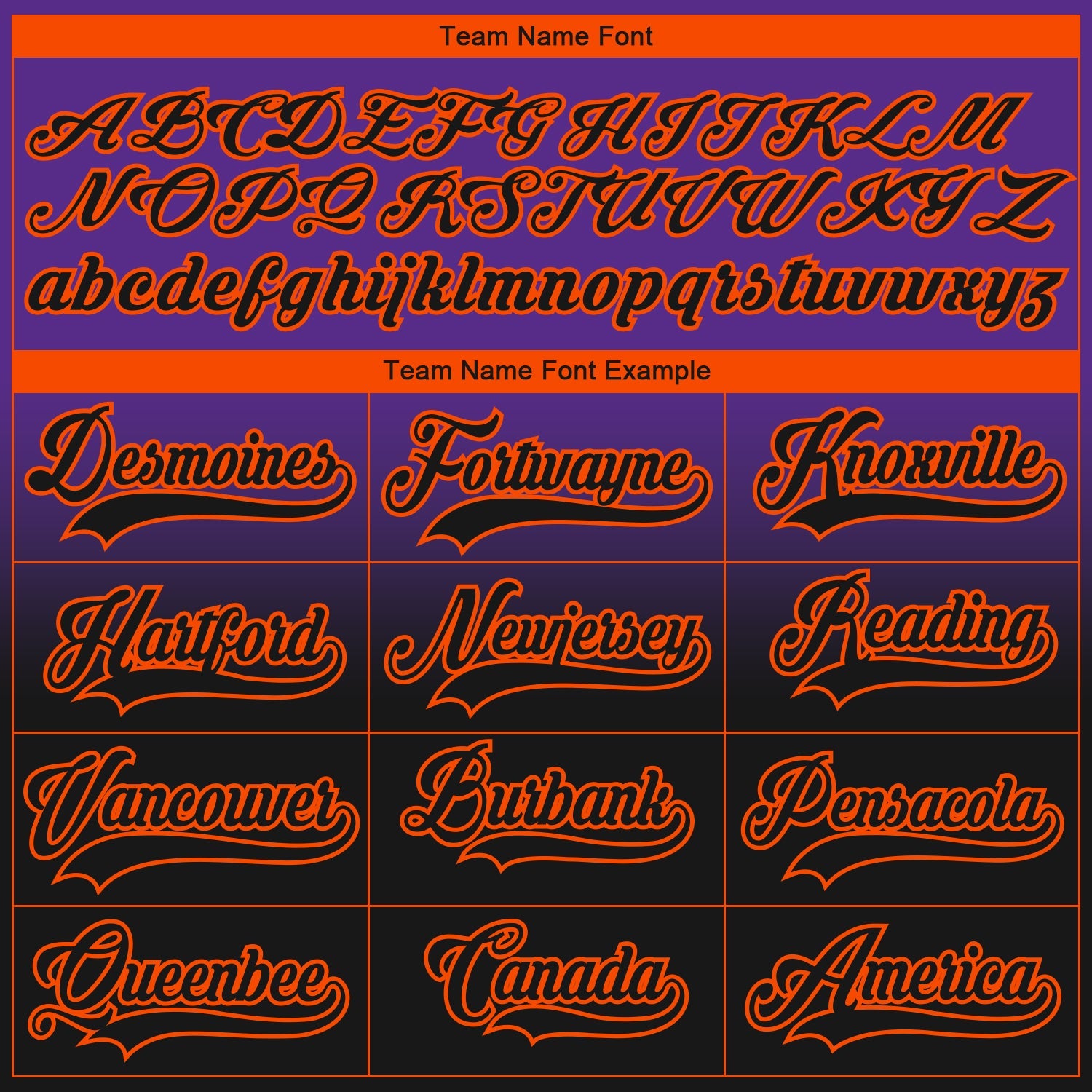 Custom Purple Black-Orange Fade Fashion Hockey Lace Neck Jersey