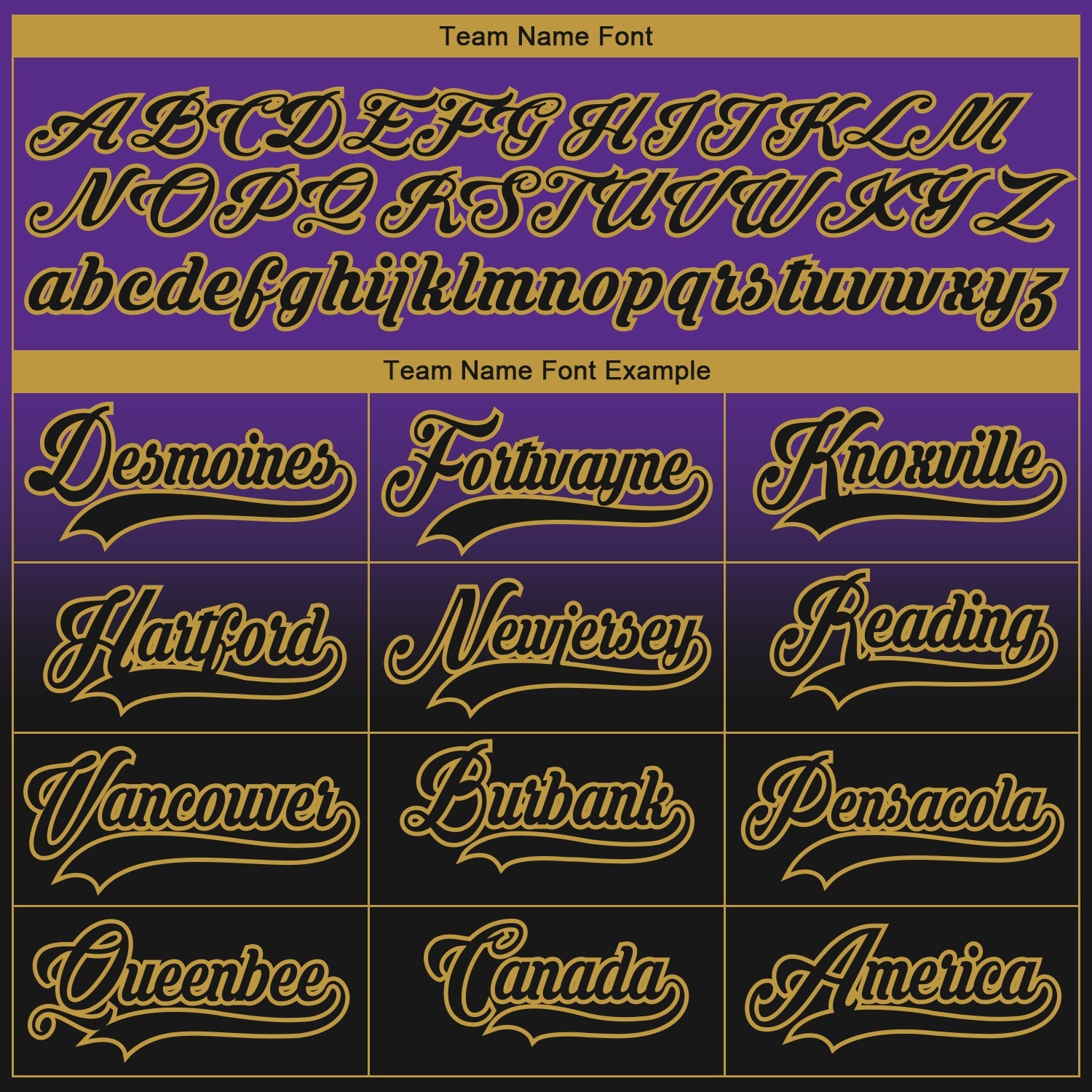 Custom Purple Black-Old Gold Fade Fashion Hockey Lace Neck Jersey