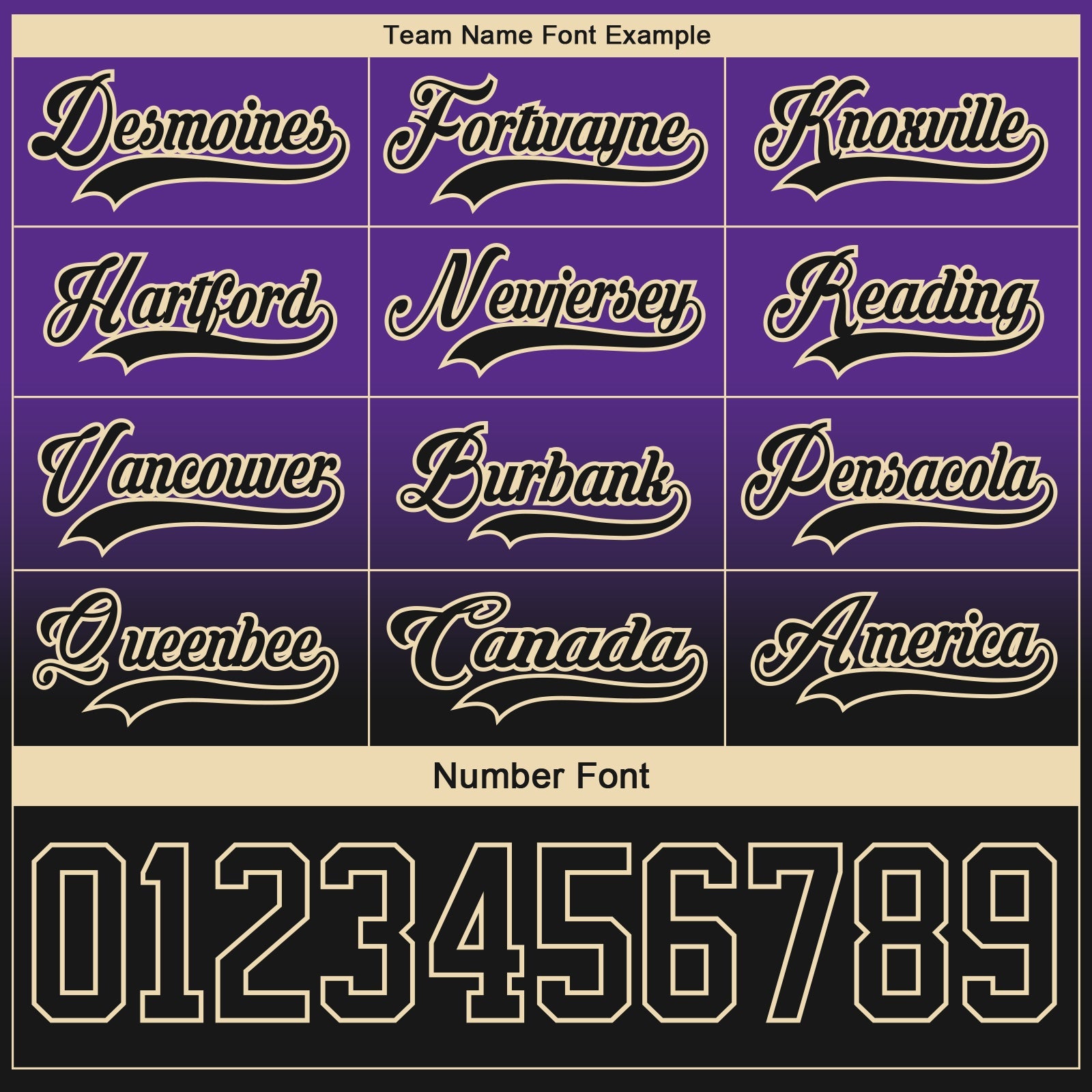 Custom Purple Black-Cream Fade Fashion Hockey Lace Neck Jersey