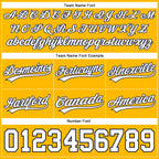 Custom Gold White-Navy Authentic Basketball Shorts