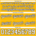 Custom Gold White-Black Authentic Basketball Shorts