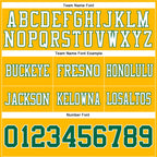 Custom Gold Kelly Green-White Authentic Football Jersey