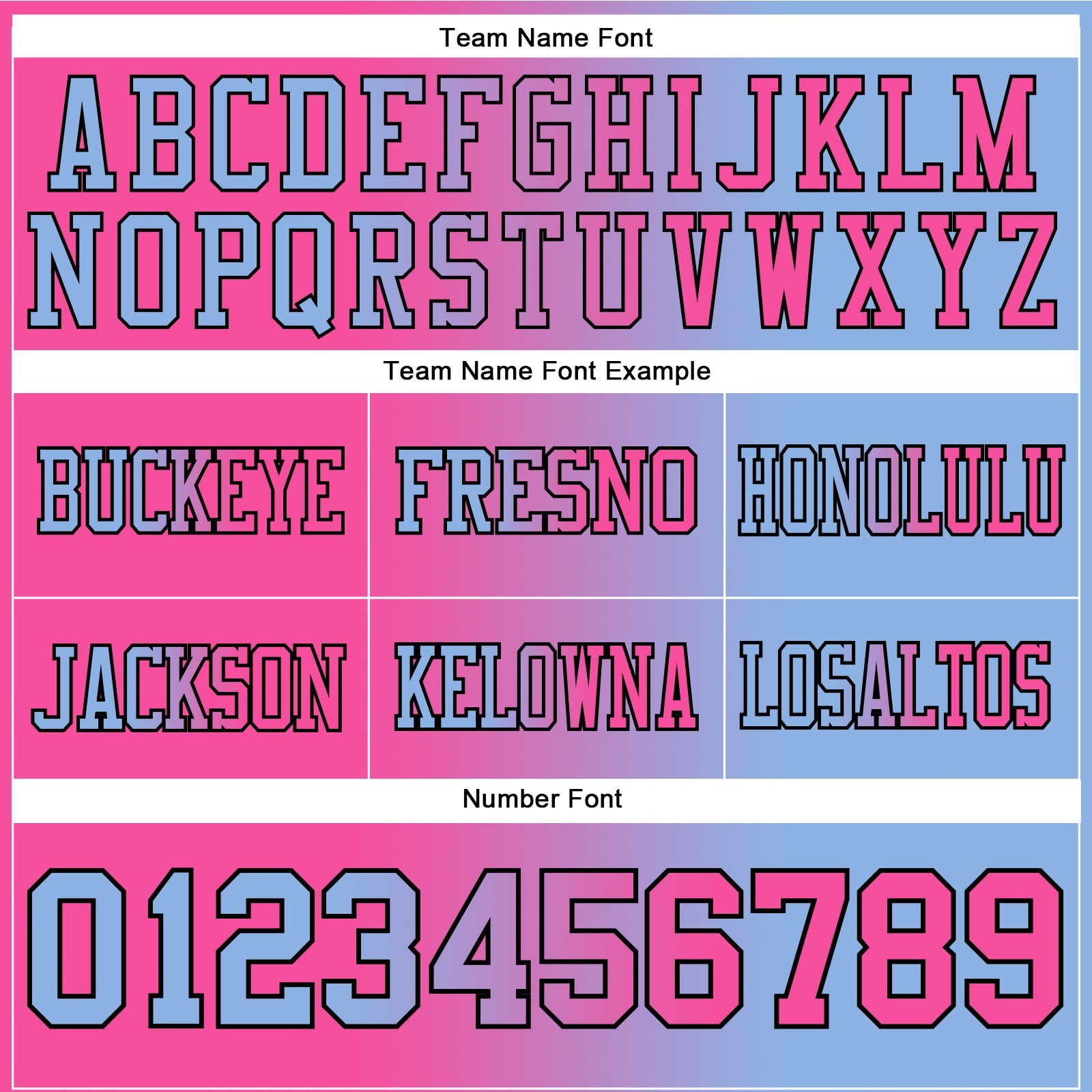 Custom Light Blue Pink-Black Authentic Gradient Fashion Football Jersey