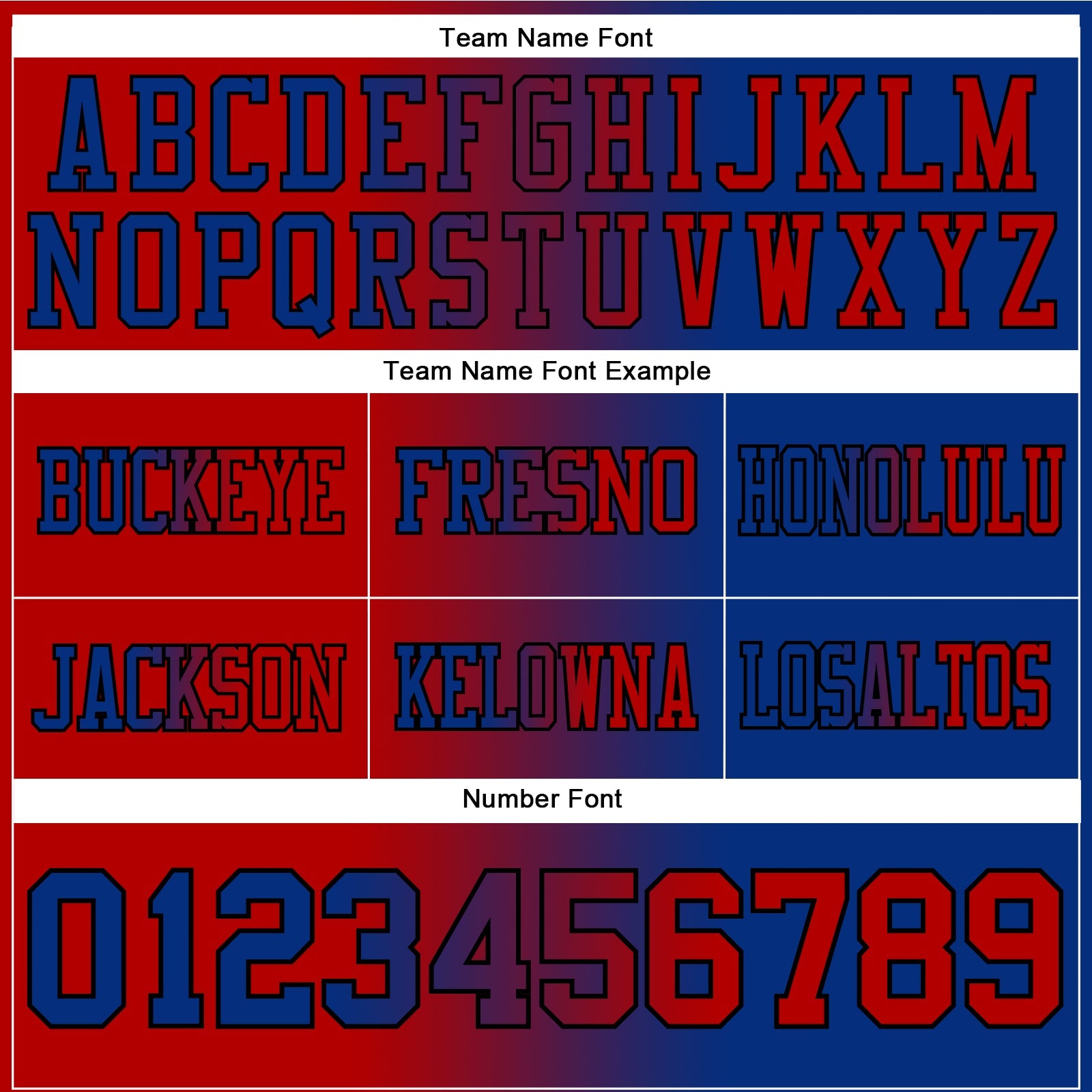 Custom Royal Red-Black Authentic Gradient Fashion Football Jersey