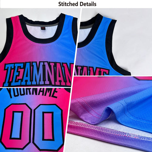 Custom Aqua Gray-Navy Authentic Gradient Fashion Basketball Jersey