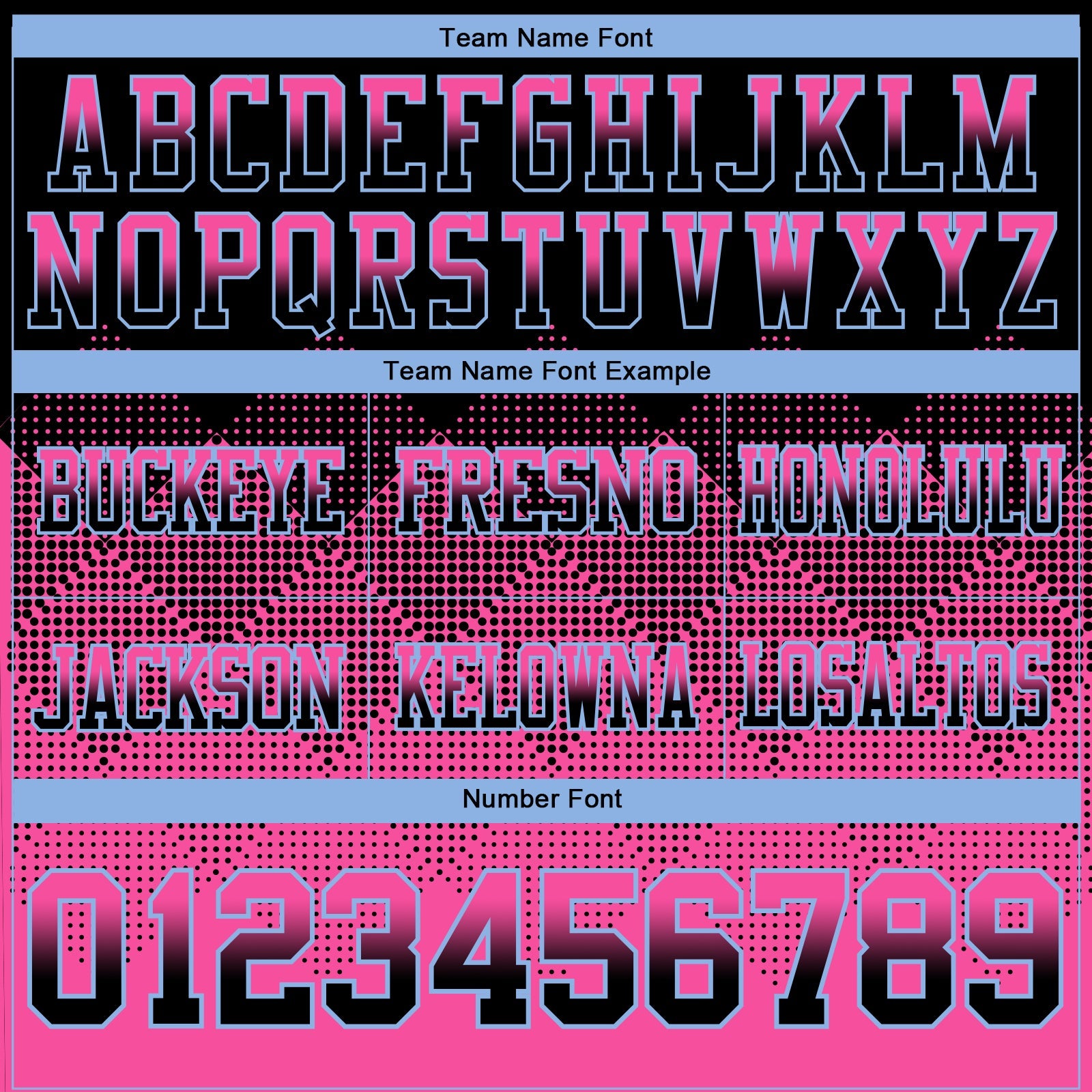 Custom Black Pink-Light Blue Authentic Gradient Square Shape Flag Football Jersey