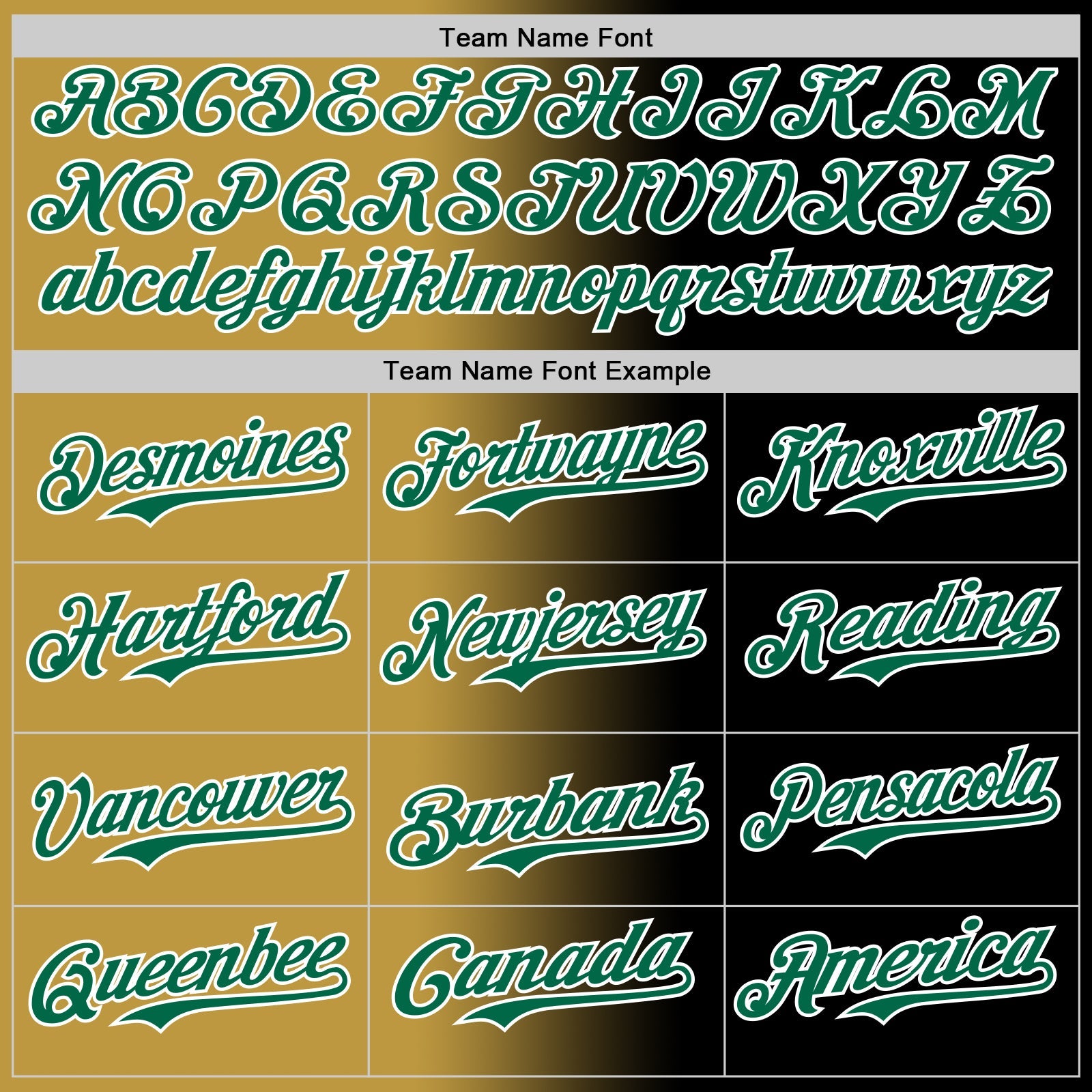 Custom Black Kelly Green Old Gold-White Authentic Gradient Fashion Baseball Jersey