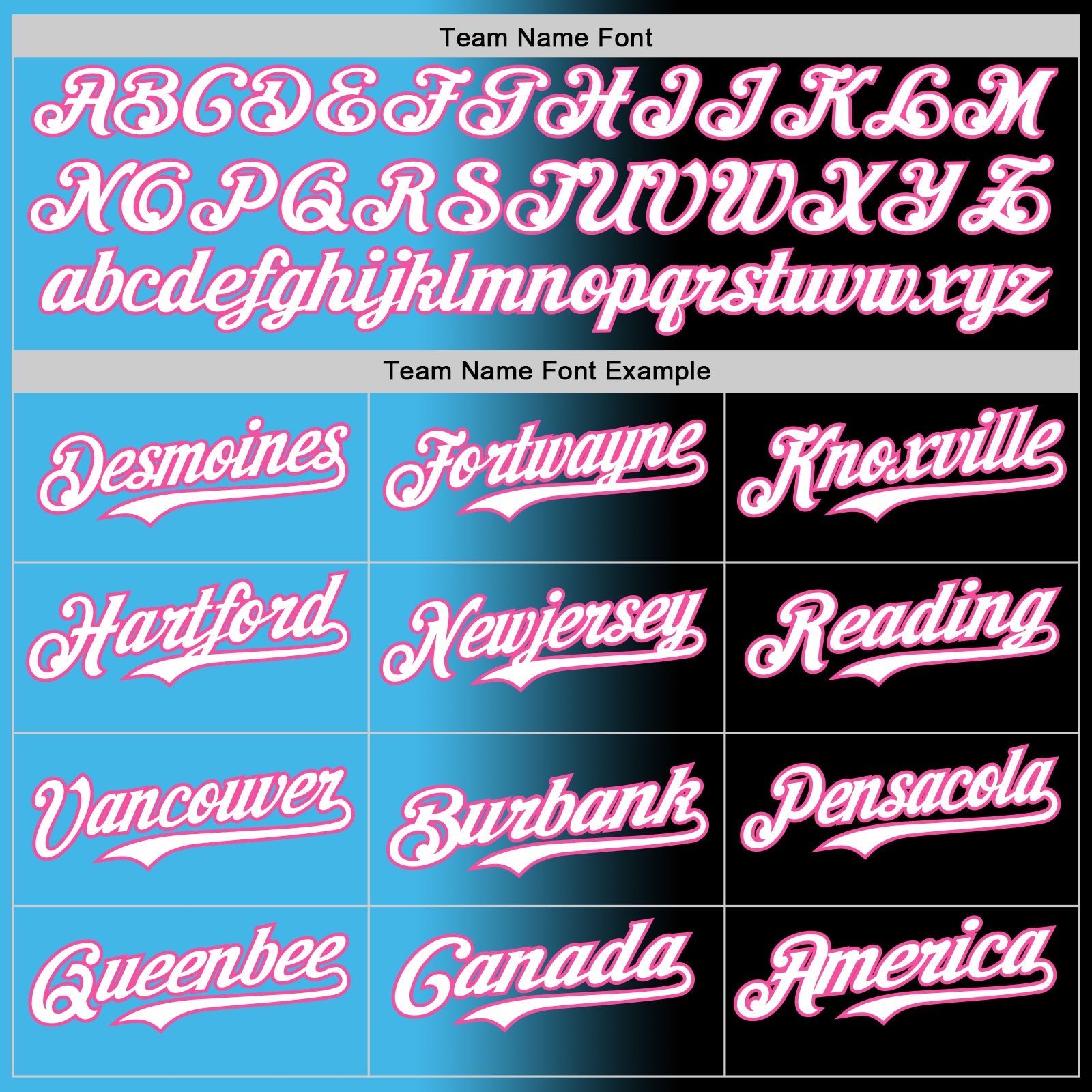 Custom Black White Sky Blue-Pink Authentic Gradient Fashion Baseball Jersey