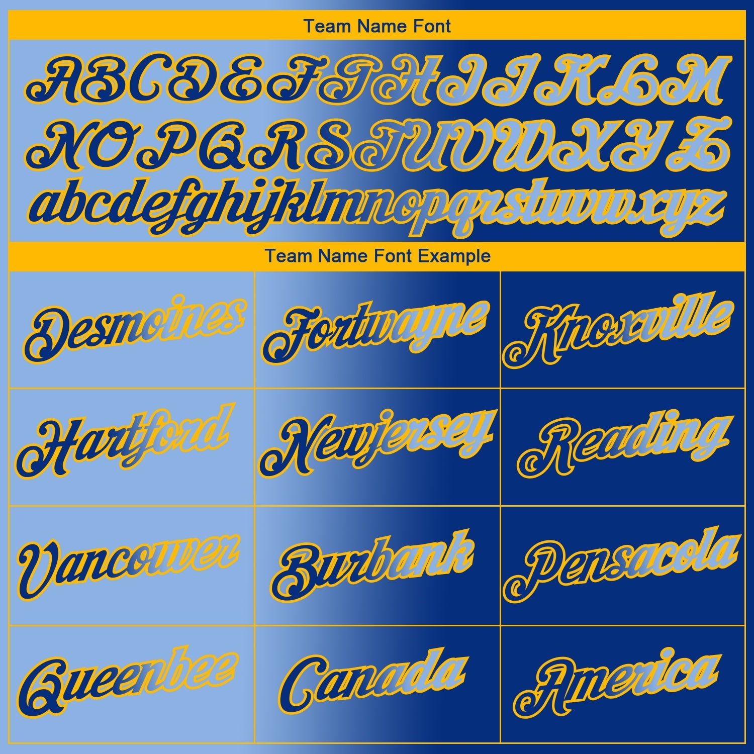 Custom Royal Light Blue-Gold Gradient Fashion Performance T-Shirt