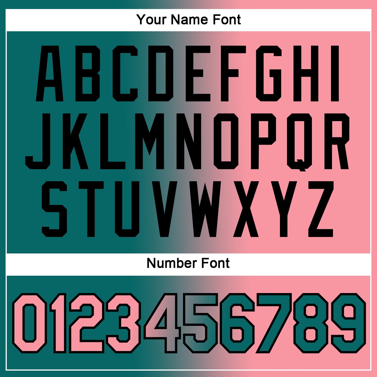 Custom Teal Medium Pink-Black Gradient Fashion Performance T-Shirt