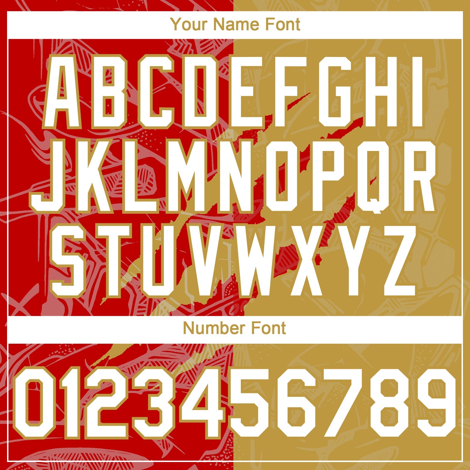 Custom Graffiti Pattern White Old Gold-Red 3D Scratch Authentic Baseball Jersey