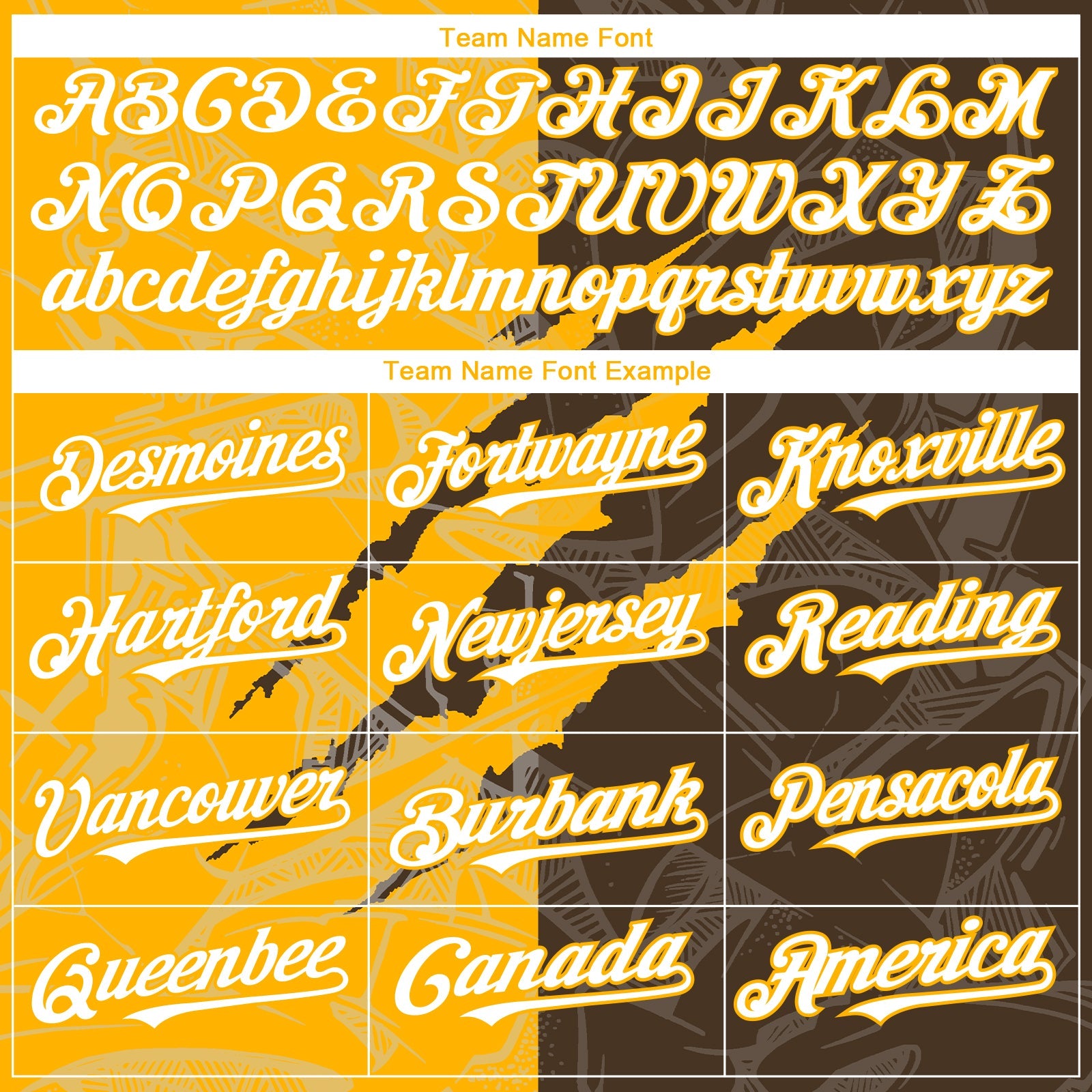 Custom Graffiti Pattern White Brown-Gold 3D Scratch Authentic Baseball Jersey