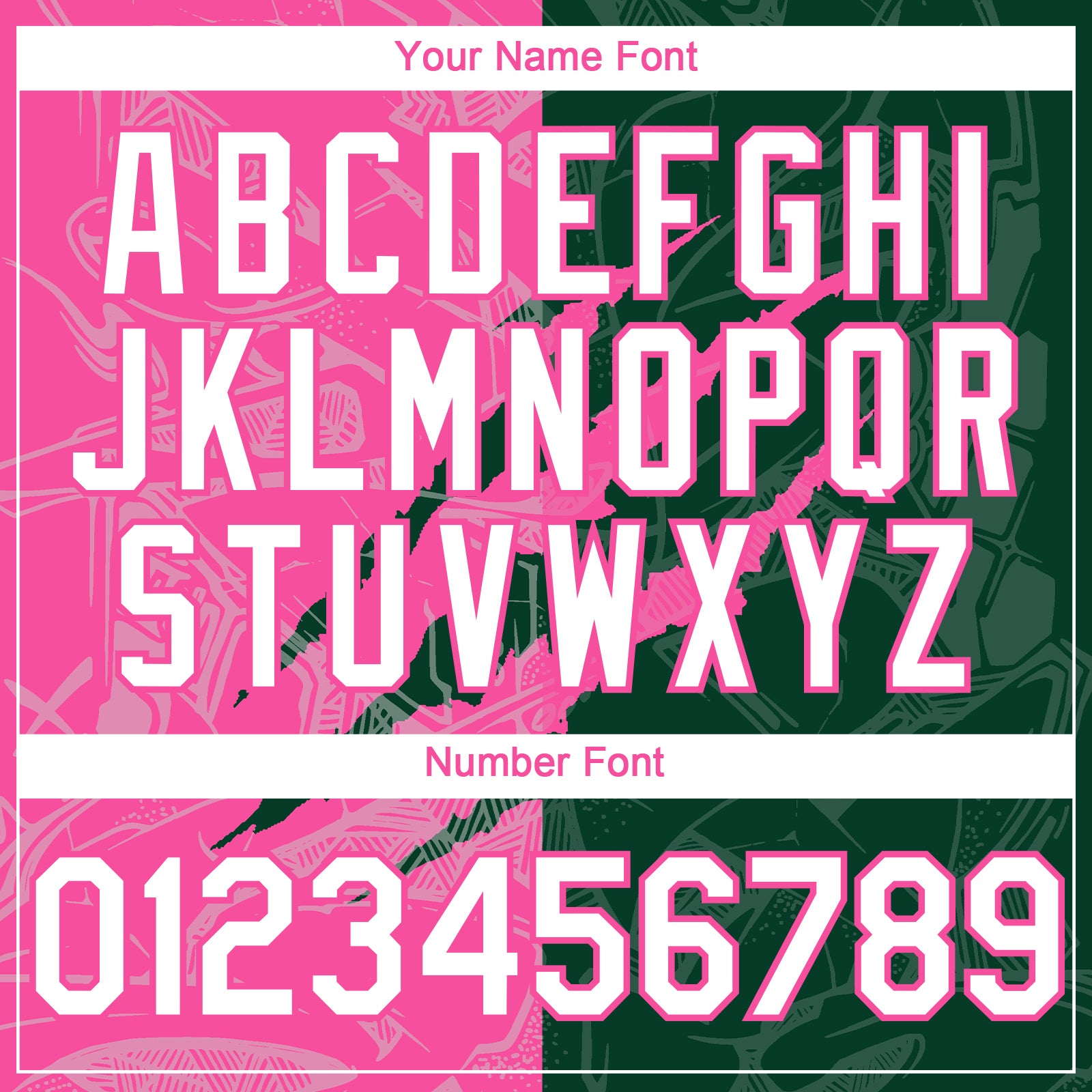 Custom Graffiti Pattern White Green-Pink 3D Scratch Authentic Baseball Jersey