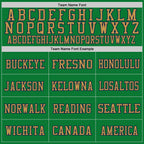 Custom Grass Green Navy-Old Gold Mesh Authentic Throwback Football Jersey