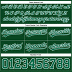 Custom Hunter Green Kelly Green-White Authentic Basketball Shorts