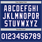 Custom Royal White-Purple Bomber Full-Snap Varsity Letterman Jacket