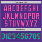 Custom Purple Aqua Black-Pink Bomber Full-Snap Varsity Letterman Jacket