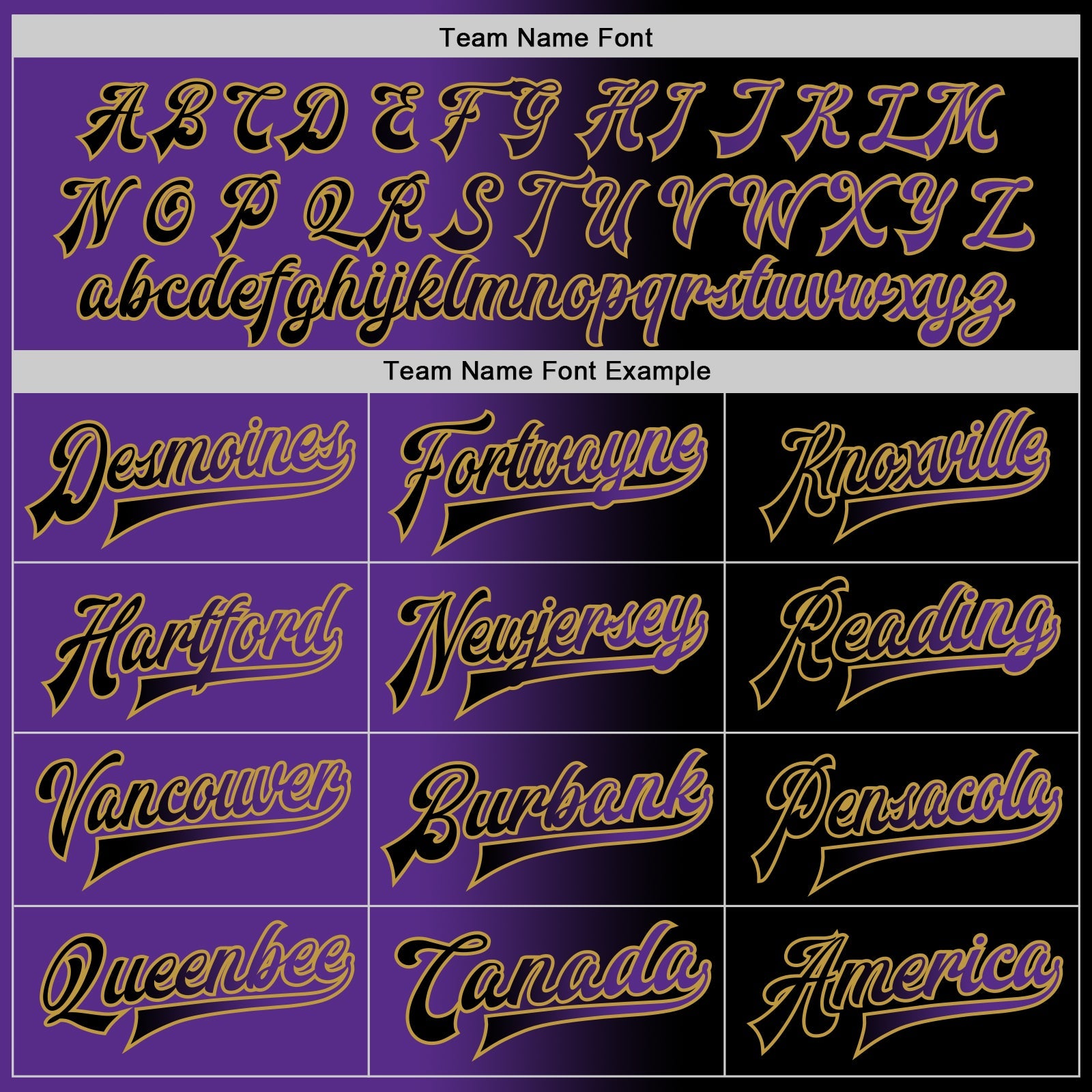 Custom Black Purple-Old Gold Bomber Full-Snap Varsity Letterman Gradient Fashion Jacket