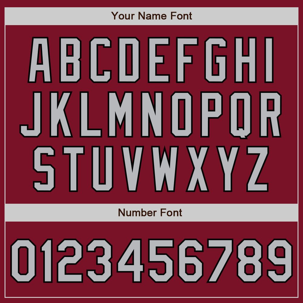 Custom Crimson Gray-Black Bomber Full-Snap Varsity Letterman Two Tone Jacket