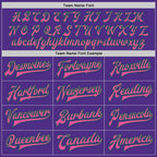 Custom Purple Pink-Kelly Green Bomber Full-Snap Varsity Letterman Two Tone Jacket